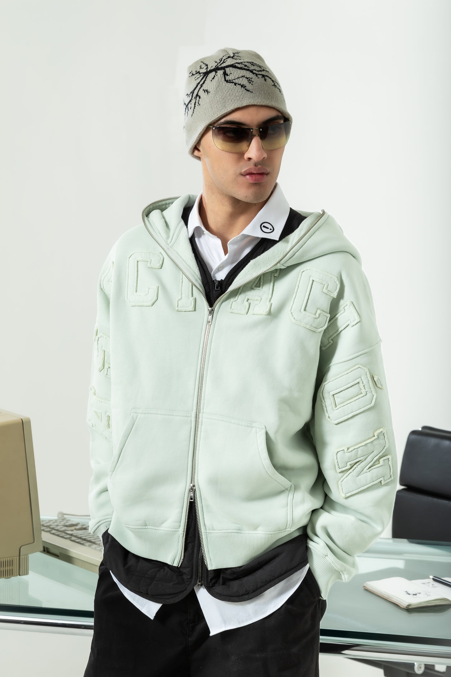 Asociación Zip Hoodie - Mint