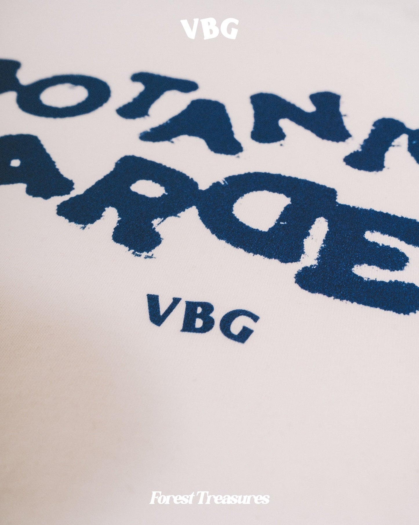 "Botanical Gardens" T-Shirt - White/Oceanblue - VBG