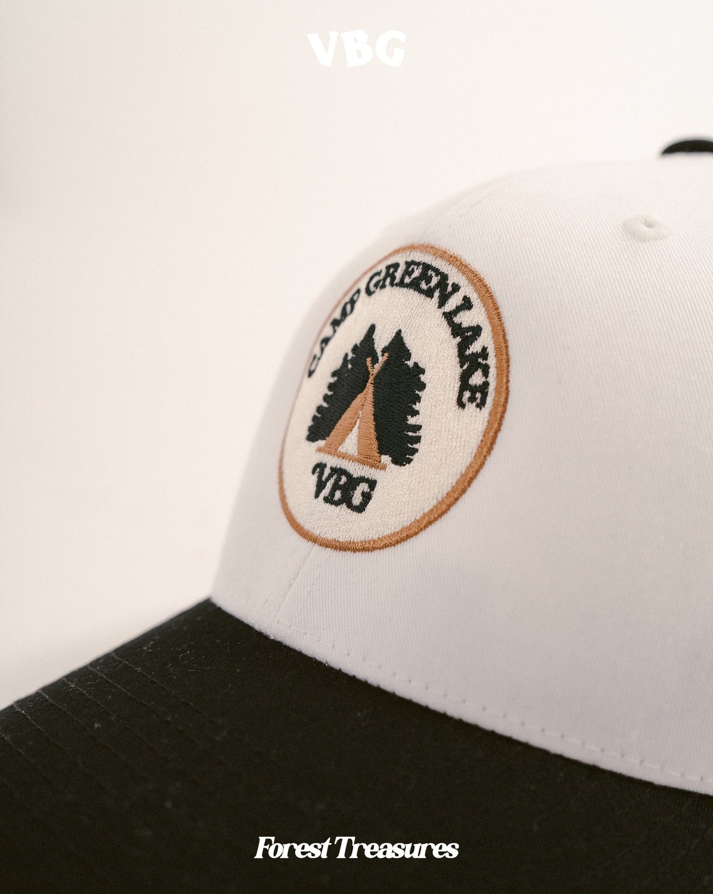 "Camp Green Lake" Trucker - Black/White - VBG