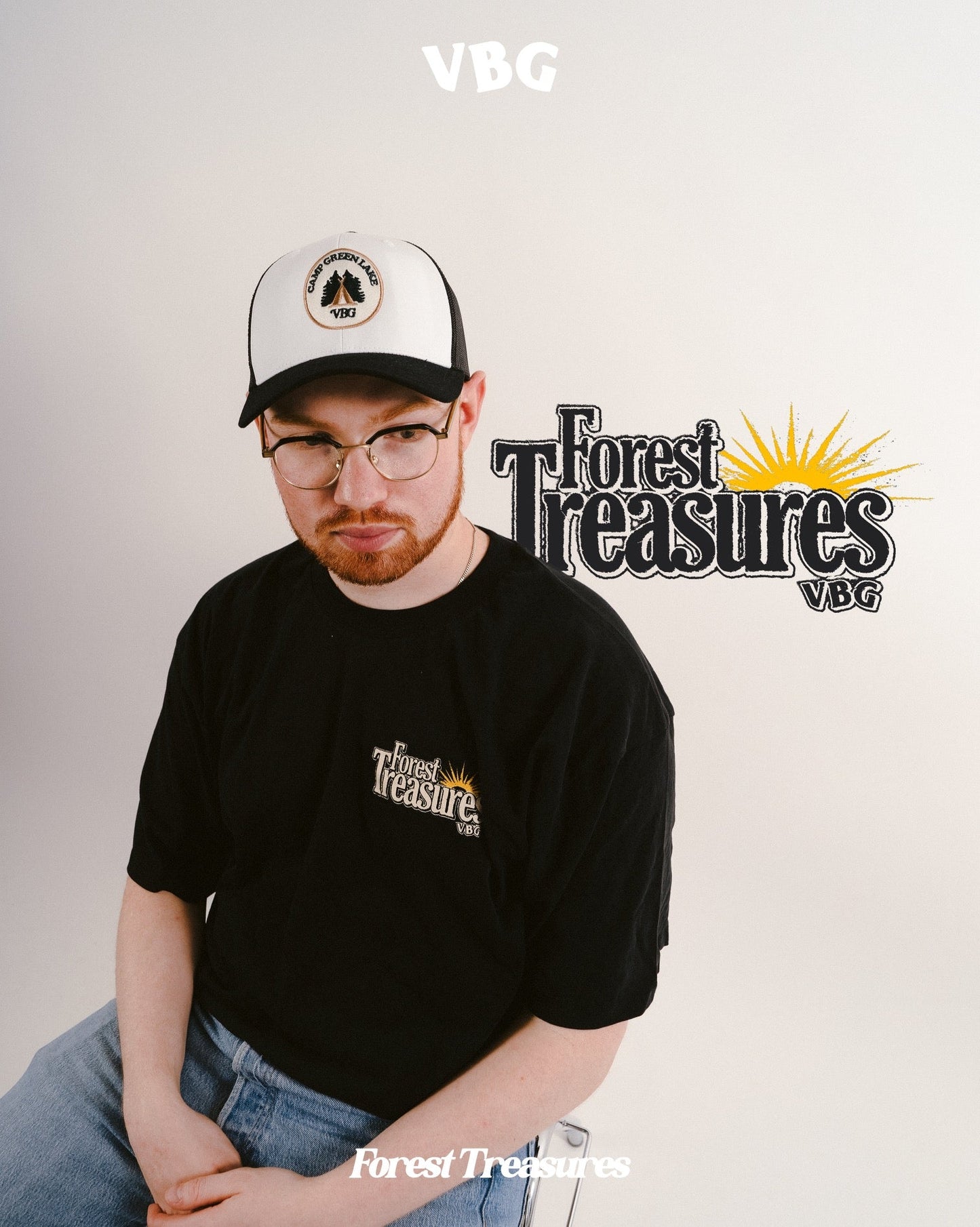 "Forest Treasures Logo" T-Shirt - Black - VBG