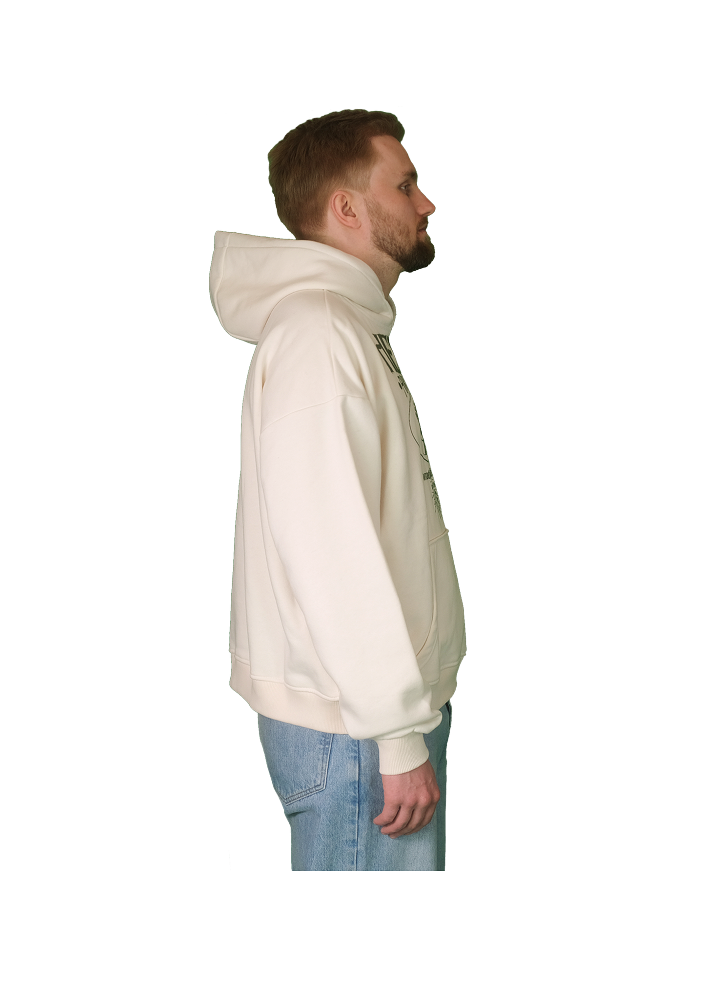 "Herbs" Hoodie - Cream/Green - VBG