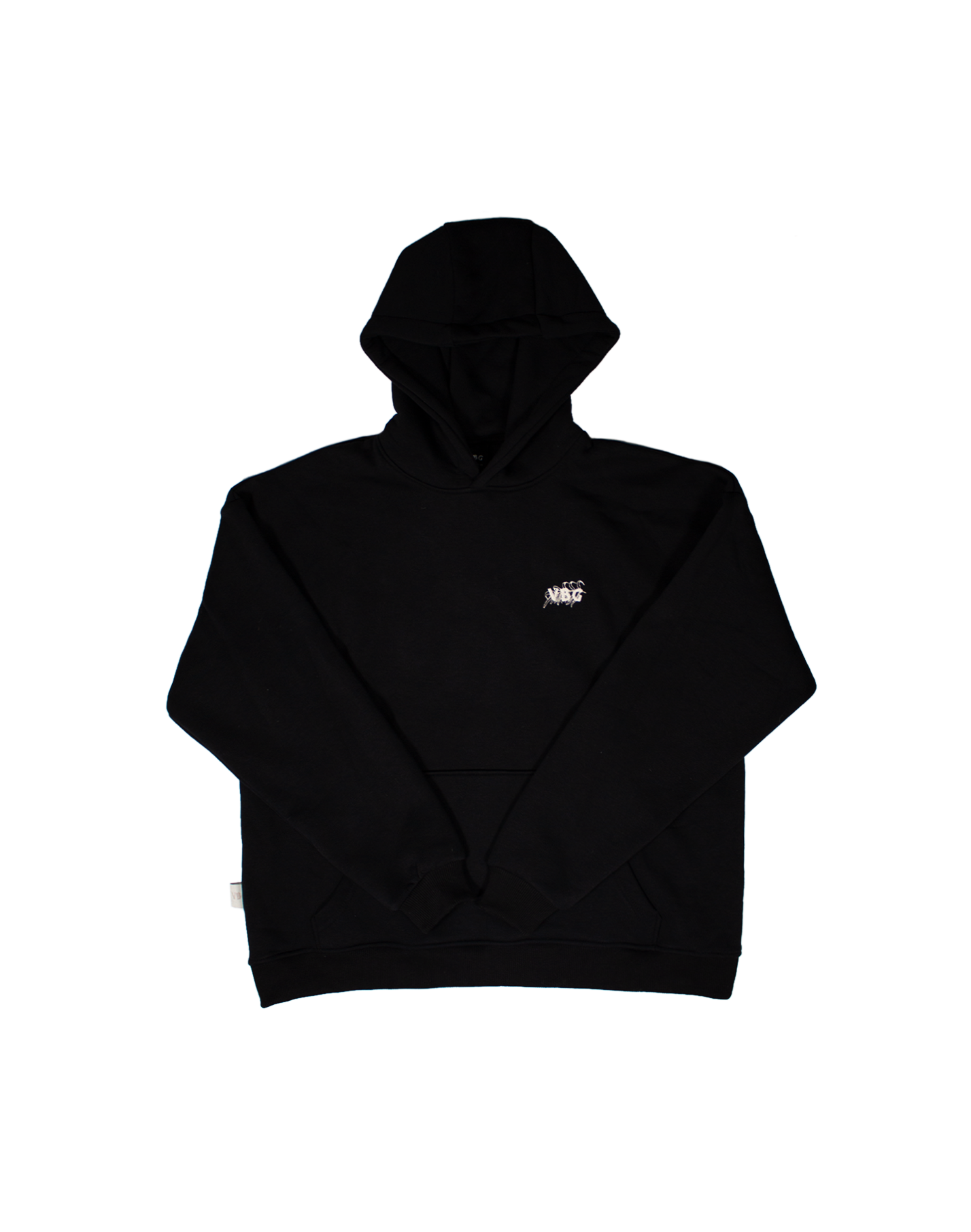 "Leaf Stitch" - Hoodie - Black - VBG