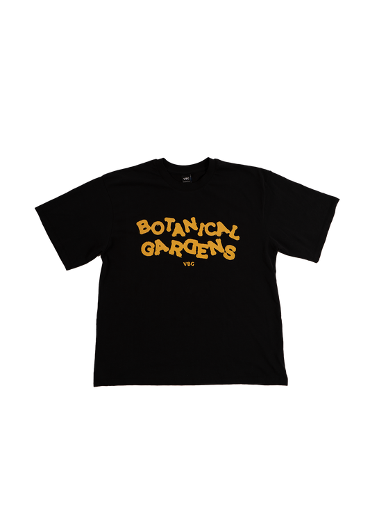 "Botanical Gardens" T-Shirt - Black/Orange - VBG