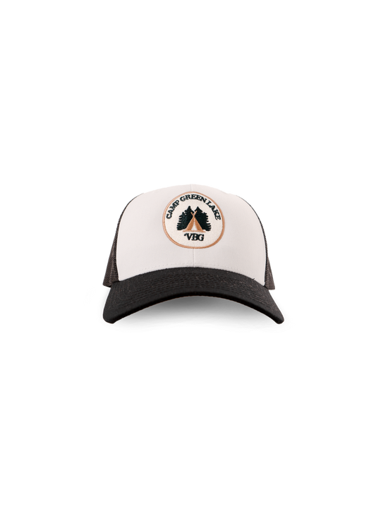 "Camp Green Lake" Trucker - Black/White - VBG